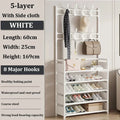 Multi-Layer Clothes Hanger Shoe Rack Organizer