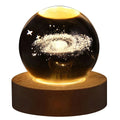 3D Crystal Ball Galaxy Lamp