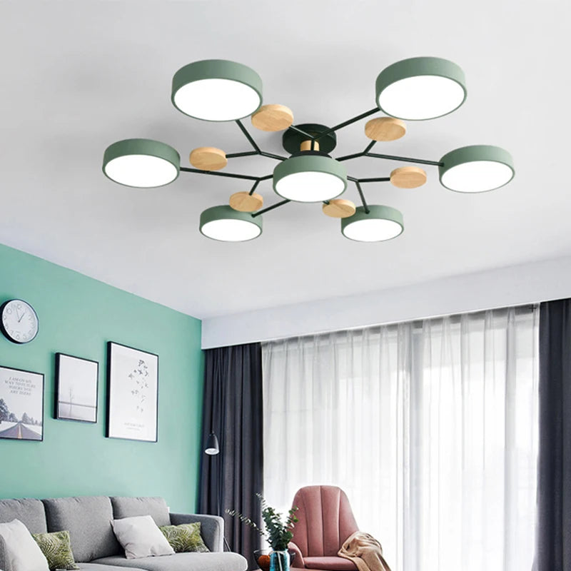 3-Color LED Chandelier for Home