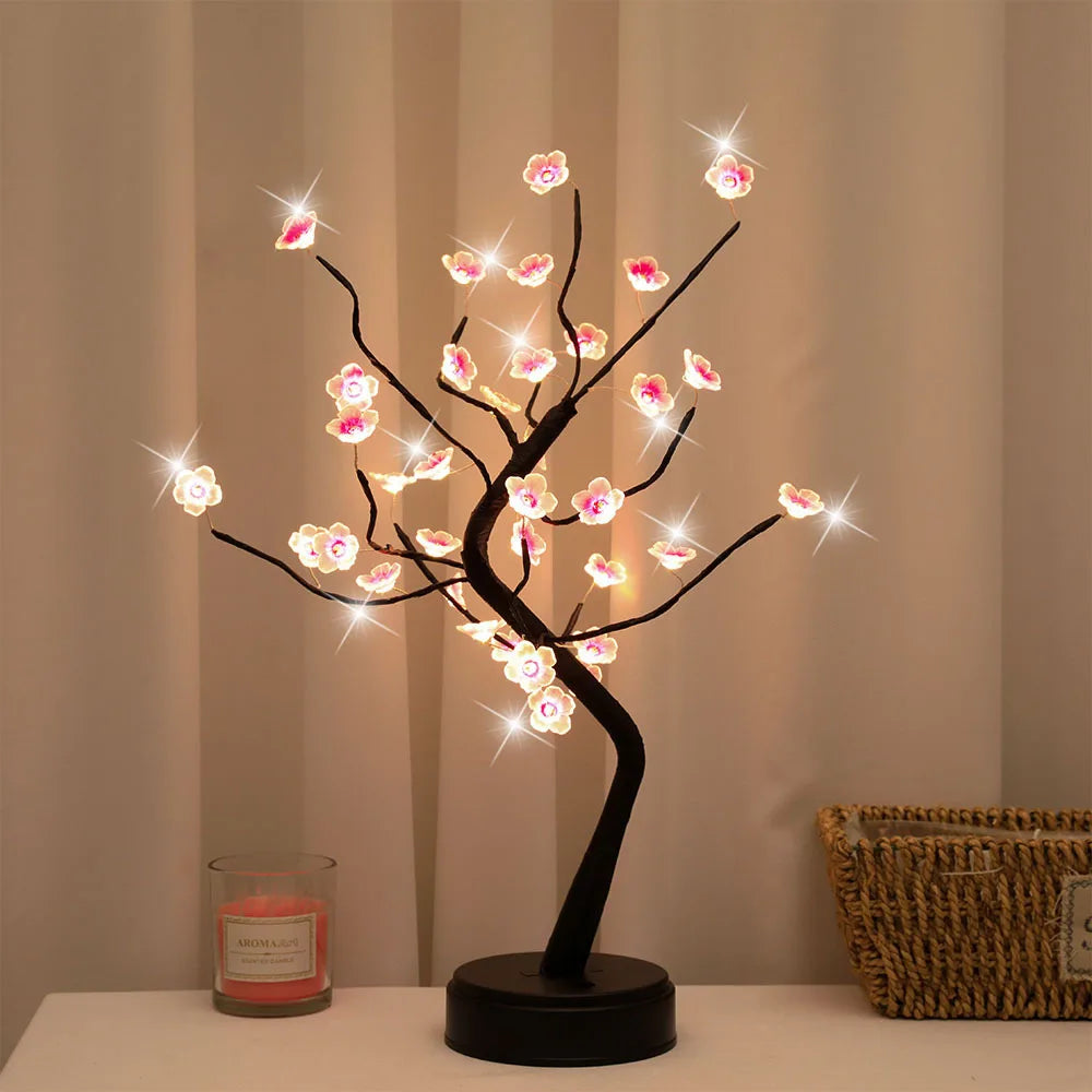 LED Bonsai Tree Night Light Touch Switch