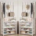 Multi-Layer Clothes Hanger Shoe Rack Organizer