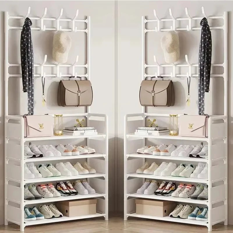 Multi-Layer Clothes Hanger Shoe Rack Organizer