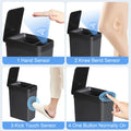 12L Touchless Motion Sensor Trash Can with Lid