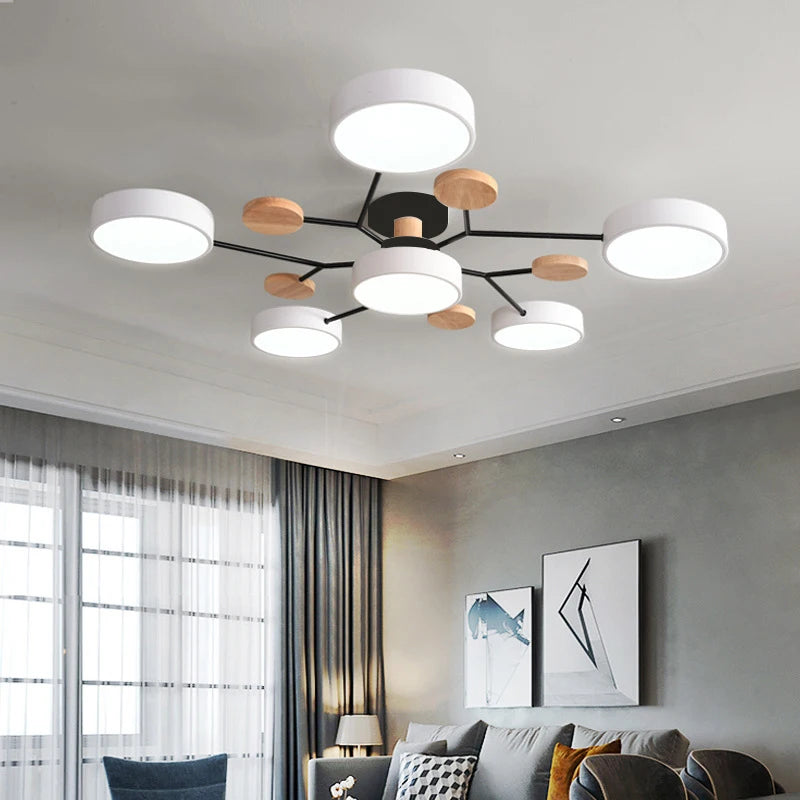 3-Color LED Chandelier for Home