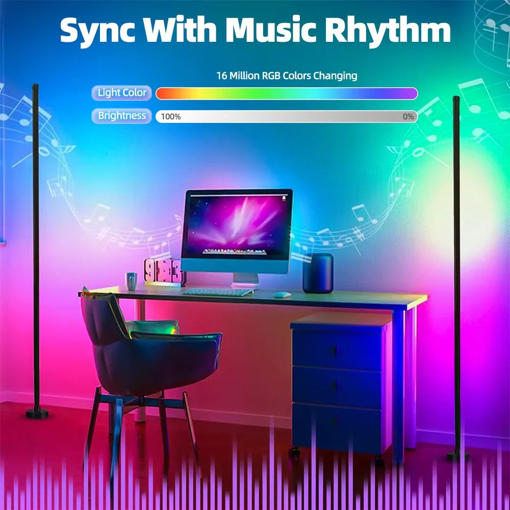 Smart RGB Floor Lamp Music Sync