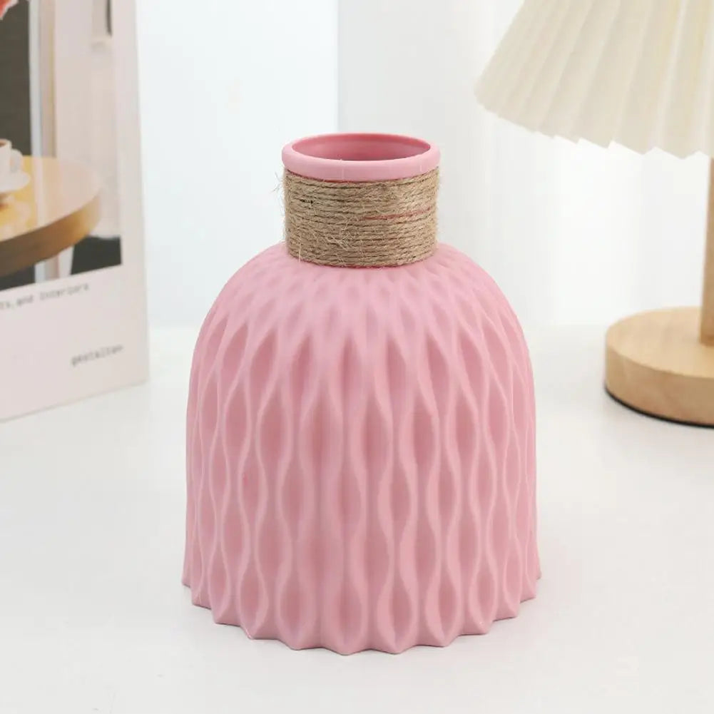 Plastic Rope Vase DIY Flowerpot Decoration