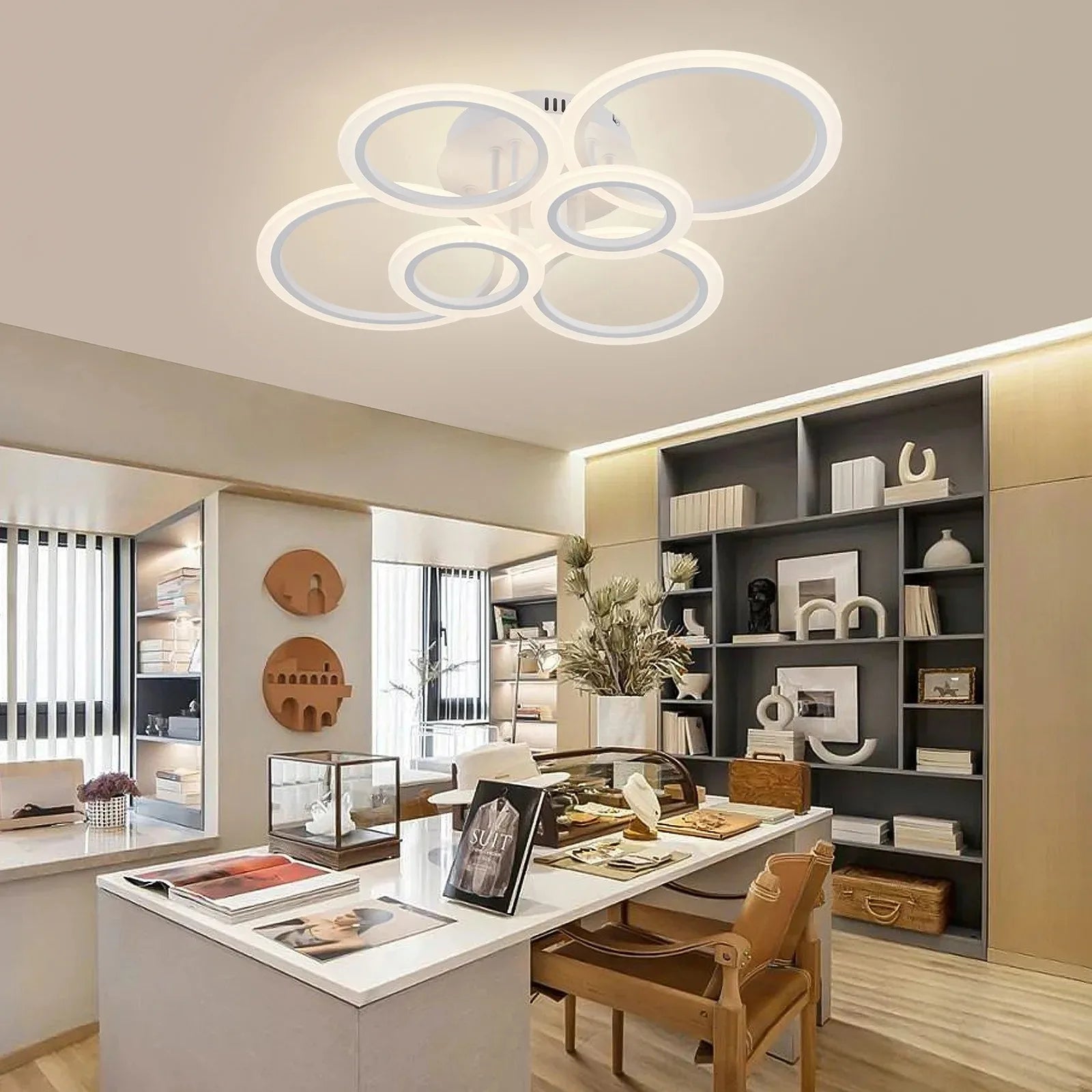 Modern LED Ring Ceiling Chandelier