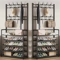 Multi-Layer Clothes Hanger Shoe Rack Organizer