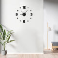 Frameless DIY Wall Clock Decor