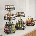 360° Rotation Spice Rack Organizer Carbon Steel