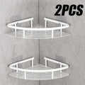 2PCS No-Drill Bathroom Shelf Rack