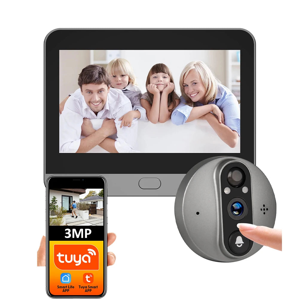 3MP Tuya WiFi Door Camera