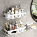 2PCS No-Drill Bathroom Shelf Rack