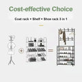 Multi-Layer Clothes Hanger Shoe Rack Organizer