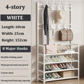 Multi-Layer Clothes Hanger Shoe Rack Organizer