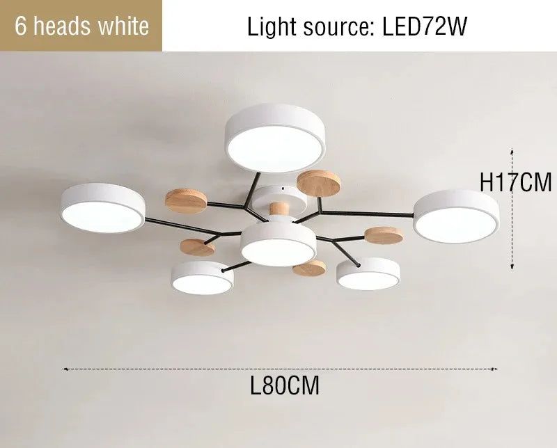 3-Color LED Chandelier for Home