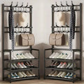 Multi-Layer Clothes Hanger Shoe Rack Organizer