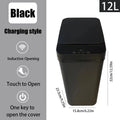 12L Touchless Motion Sensor Trash Can with Lid